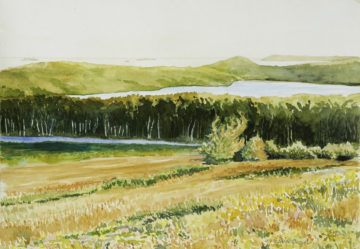 Deer Isle I, watercolor, 9 x 11