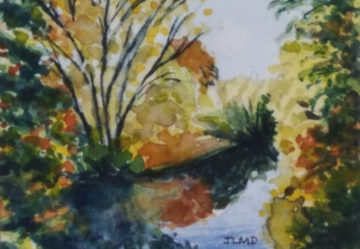 River, watercolor, 1 watercolor, 1 1/2 x 2